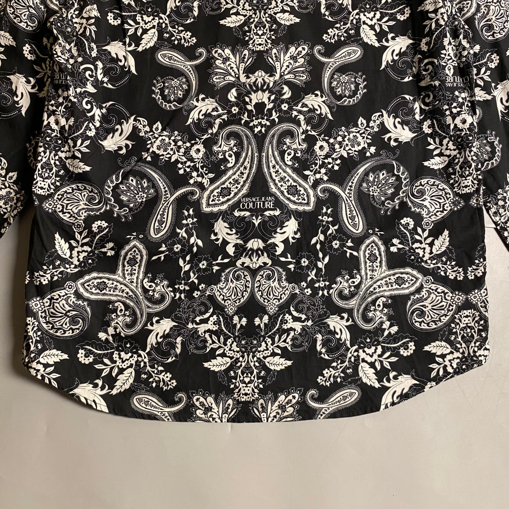Versace Jeans Couture Black and White Paisley Bandana Cotton