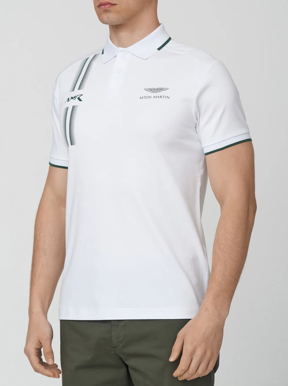 Hackett London x Aston Martin Racing (AMR) short-sleeve polo shirt