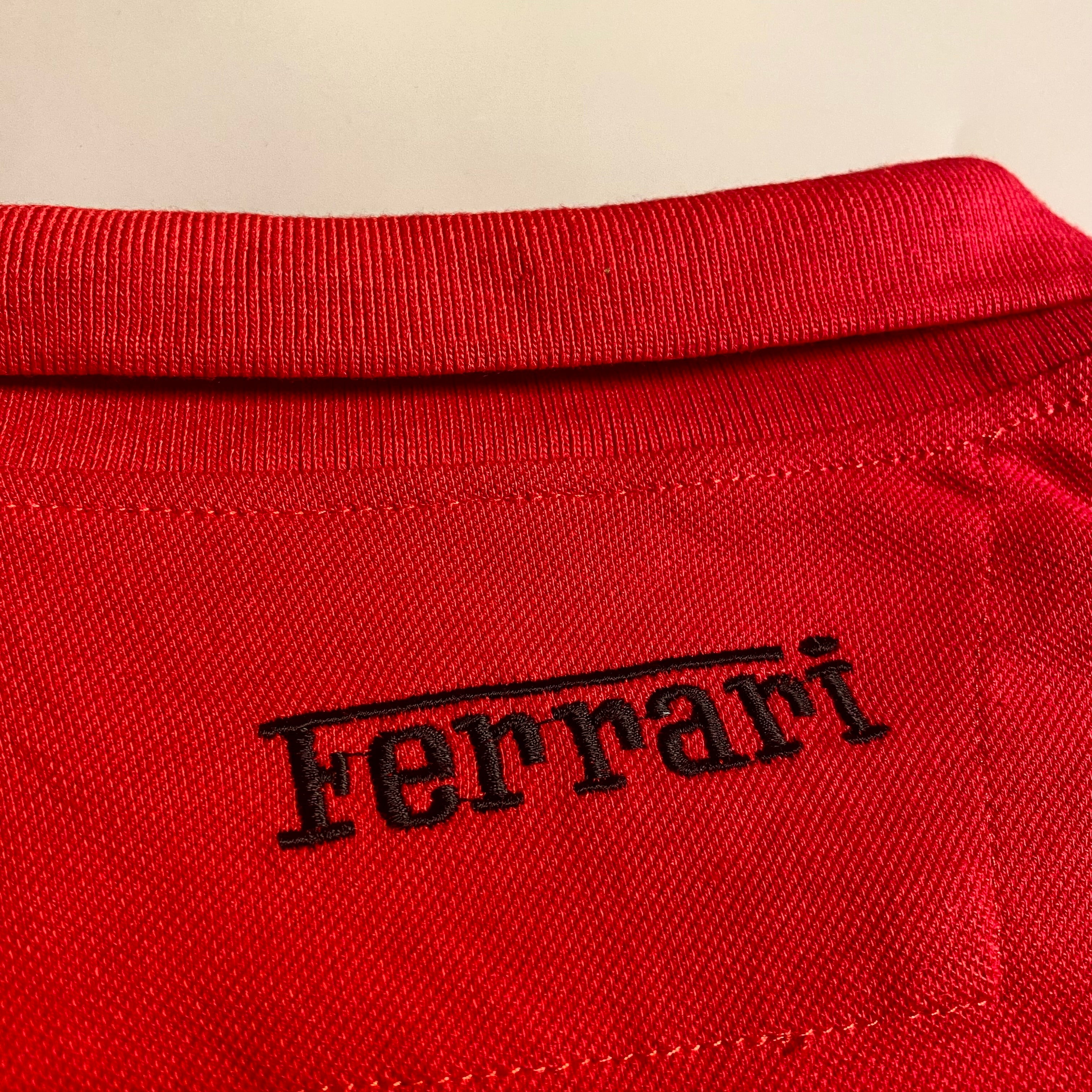 Vintage Ferrari Shell Sportswear Polo Shirt