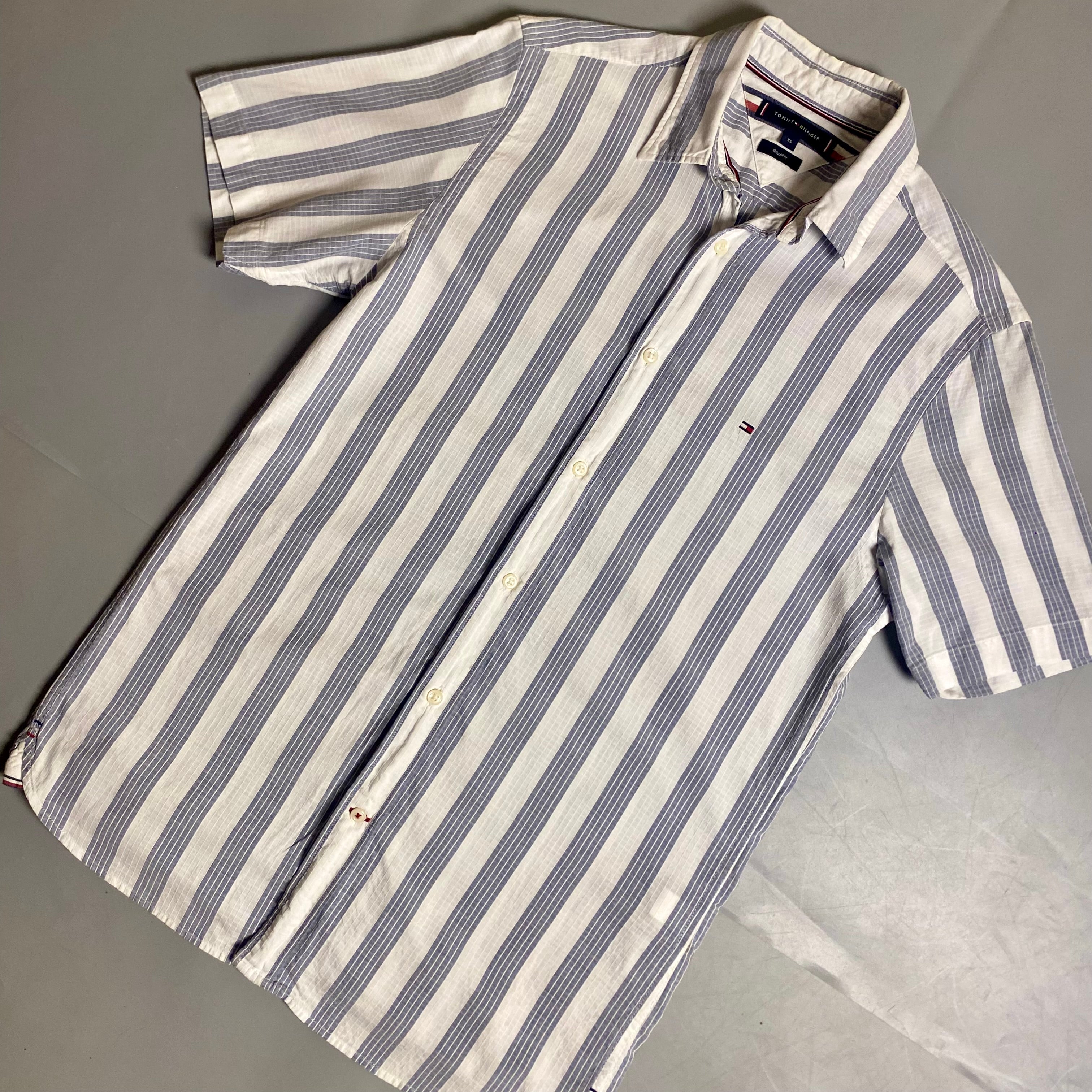 Tommy Hilfiger striped short-sleeve casual shirt