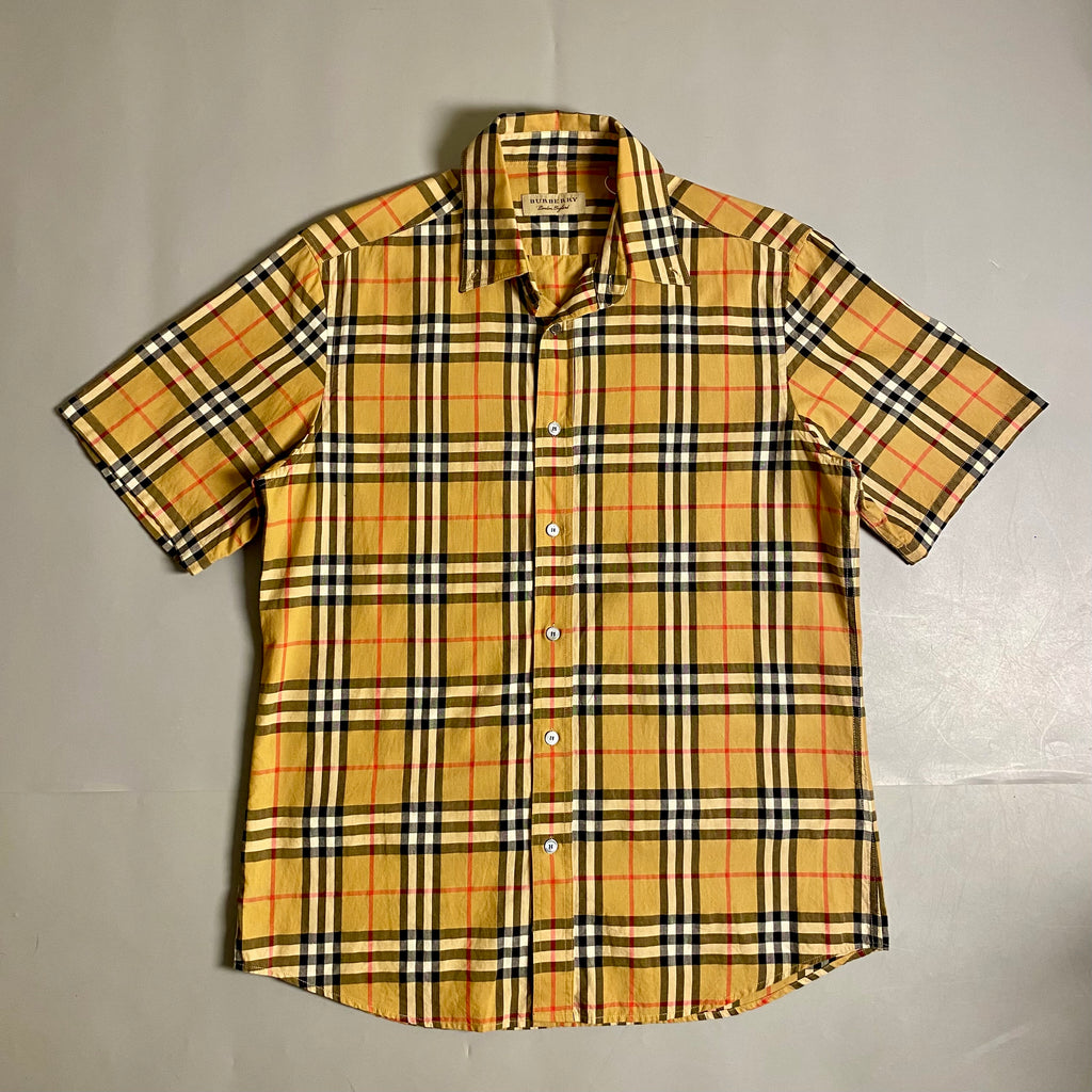 Burberry Vintage Check pattern cotton shirt in archive beige