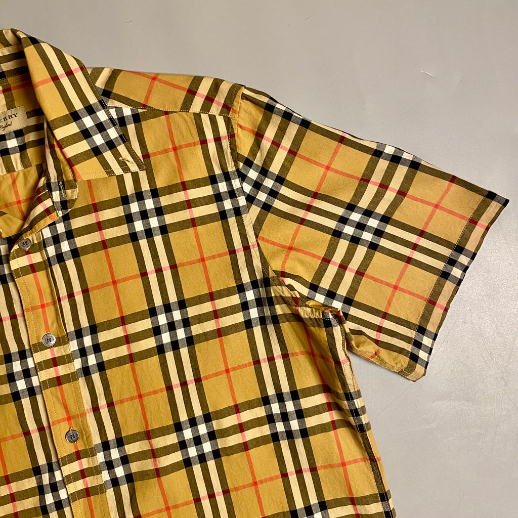 Burberry Vintage Check pattern cotton shirt in archive beige