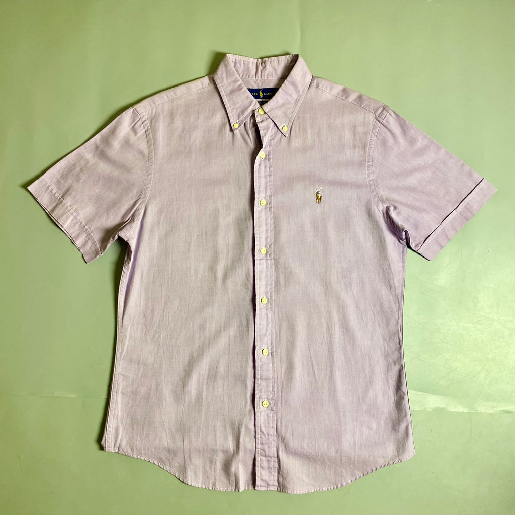 Polo Ralph Lauren Chambray Oxford Button Down Long Sleeve in Purple Colorway