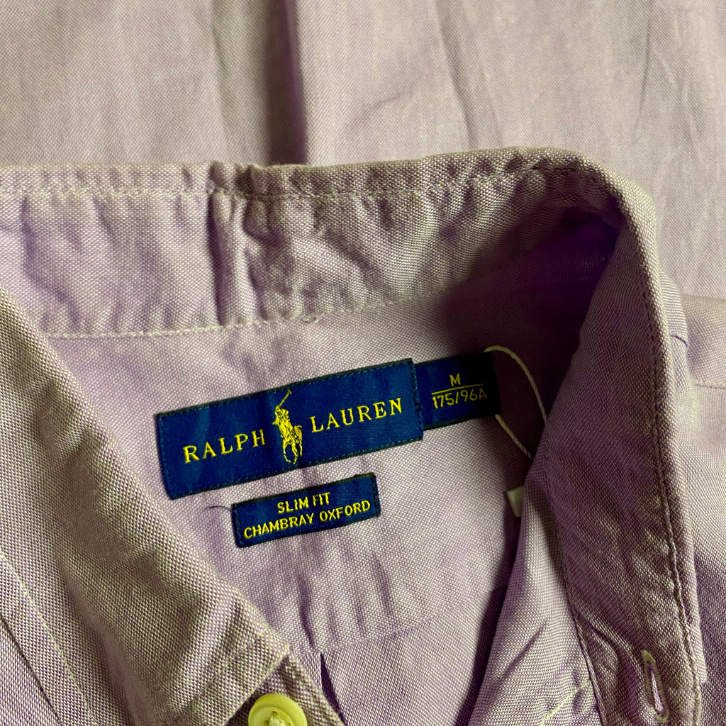 Polo Ralph Lauren Chambray Oxford Button Down Long Sleeve in Purple Colorway