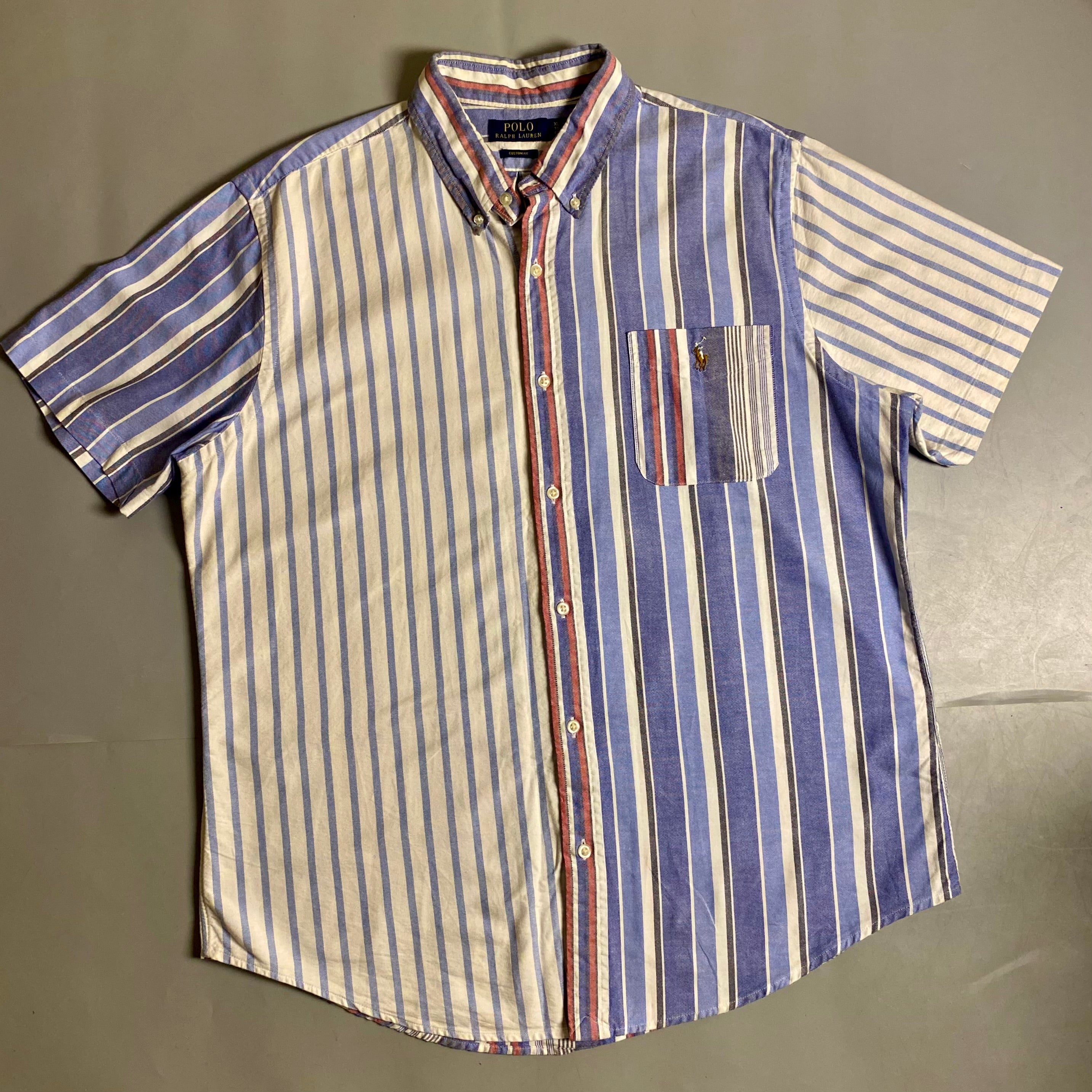 Polo Ralph Lauren Colorblocked Stripe Oxford short-sleeve shirt