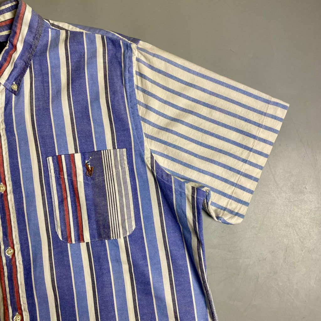 Polo Ralph Lauren Colorblocked Stripe Oxford short-sleeve shirt