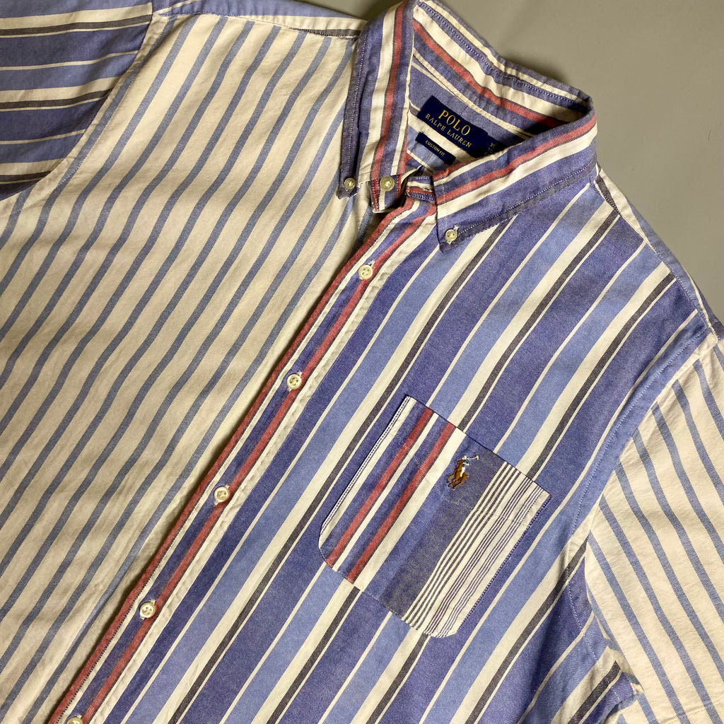 Polo Ralph Lauren Colorblocked Stripe Oxford short-sleeve shirt