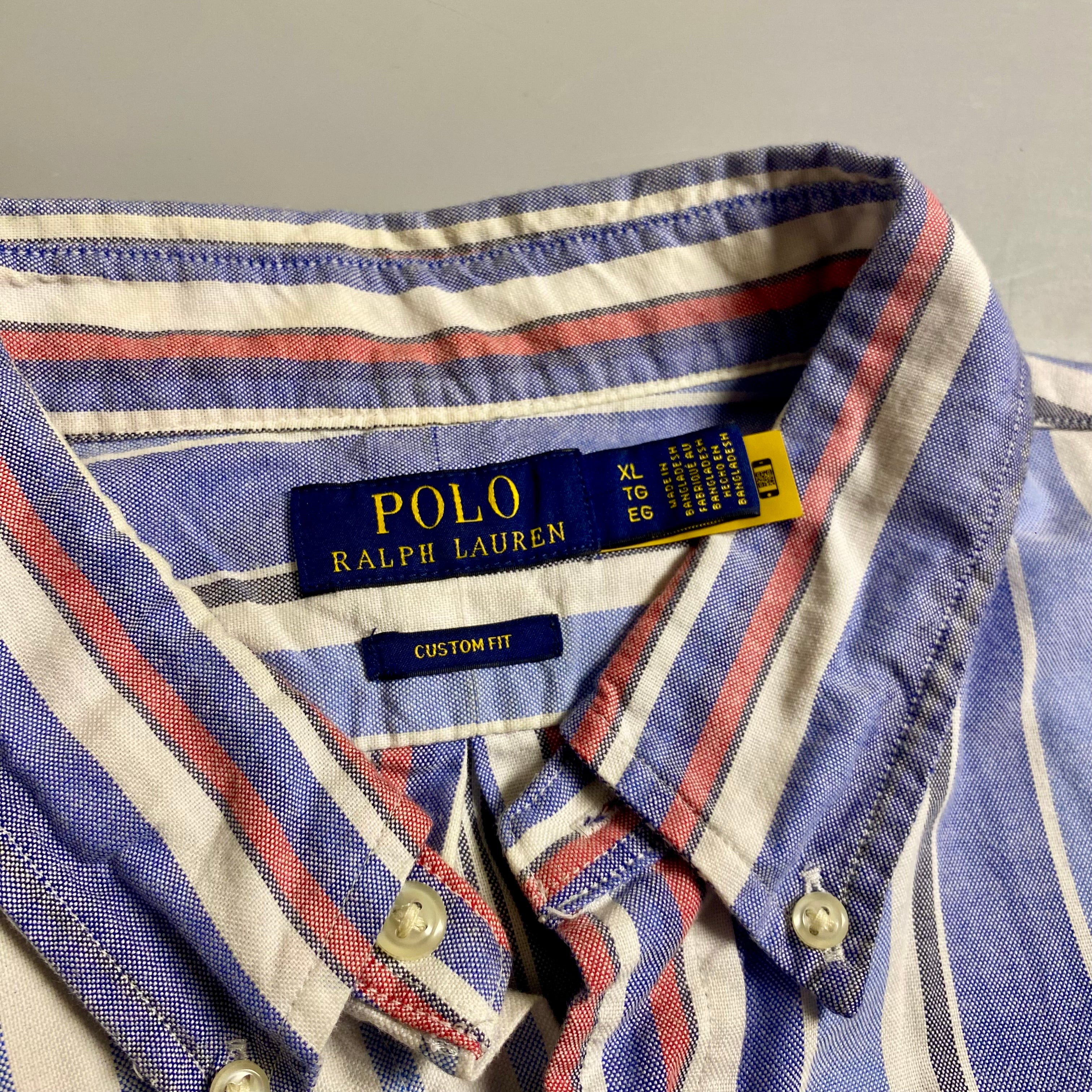 Polo Ralph Lauren Colorblocked Stripe Oxford short-sleeve shirt