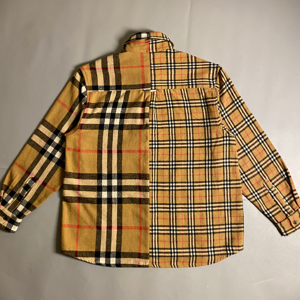 Burberry x Gosha Rubchinskiy Split Exploded Check Wool Flannel Shirt