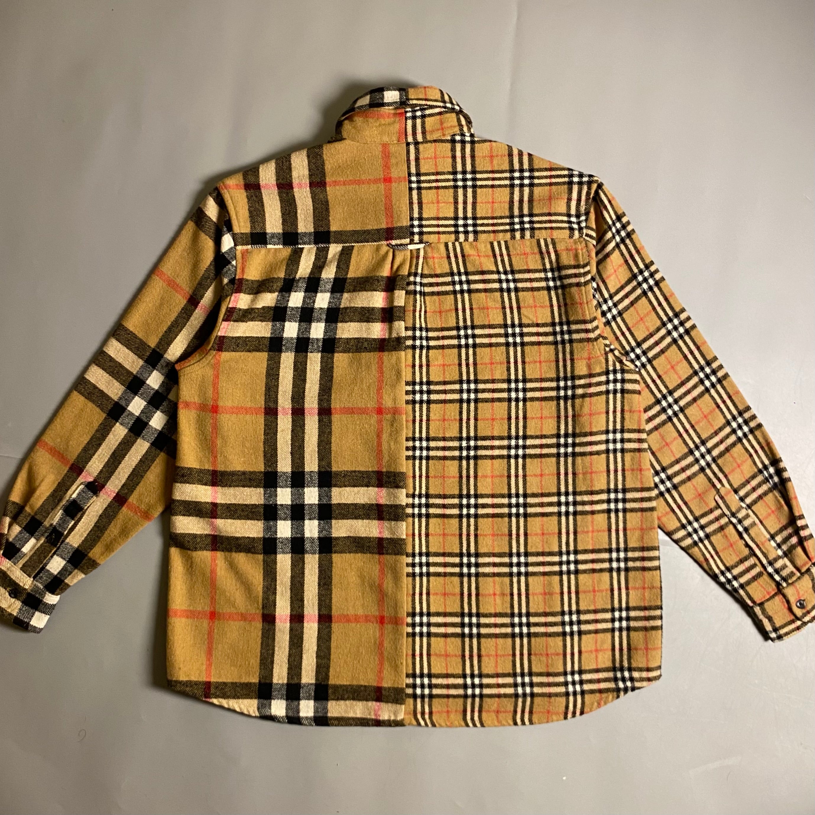 Burberry x Gosha Rubchinskiy Split Exploded Check Wool Flannel Shirt