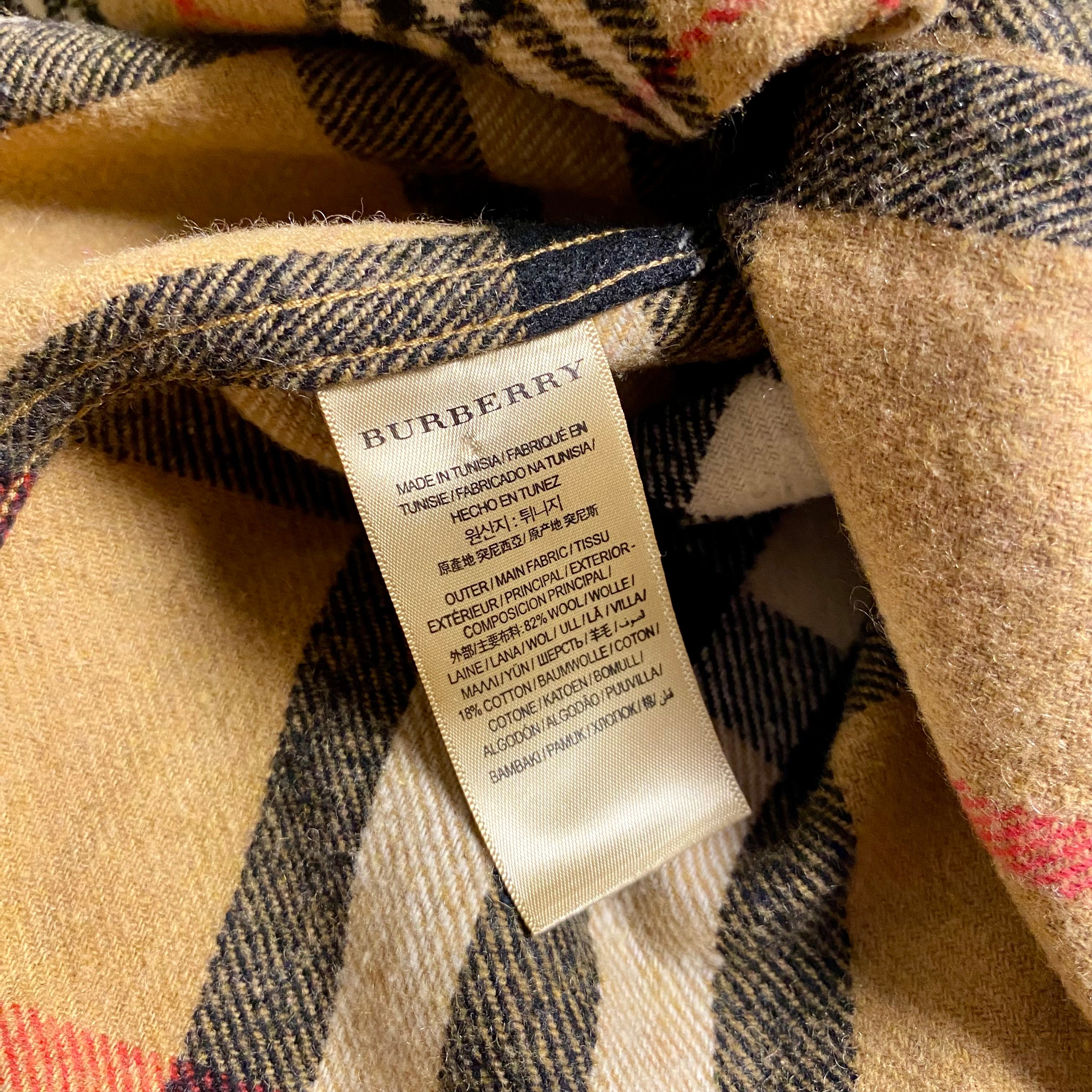 Burberry x Gosha Rubchinskiy Split Exploded Check Wool Flannel Shirt