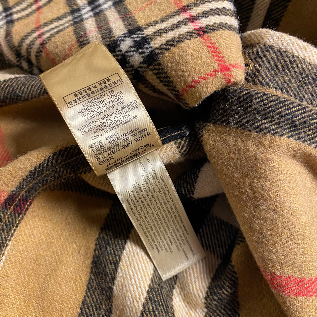 Burberry x Gosha Rubchinskiy Split Exploded Check Wool Flannel Shirt