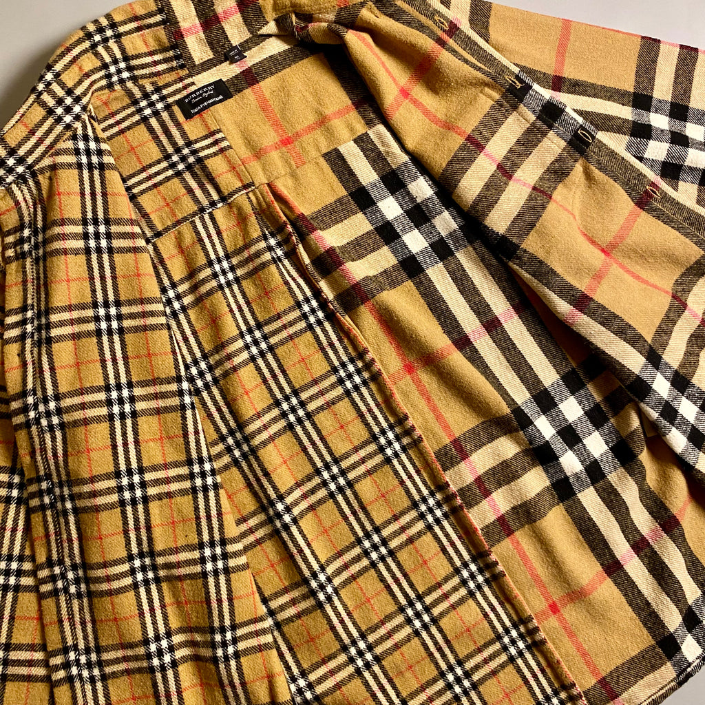 Burberry x Gosha Rubchinskiy Split Exploded Check Wool Flannel Shirt