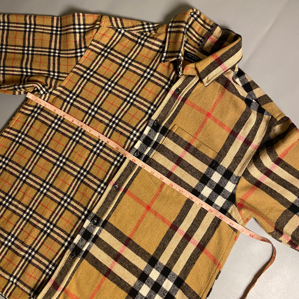 Burberry x Gosha Rubchinskiy Split Exploded Check Wool Flannel Shirt