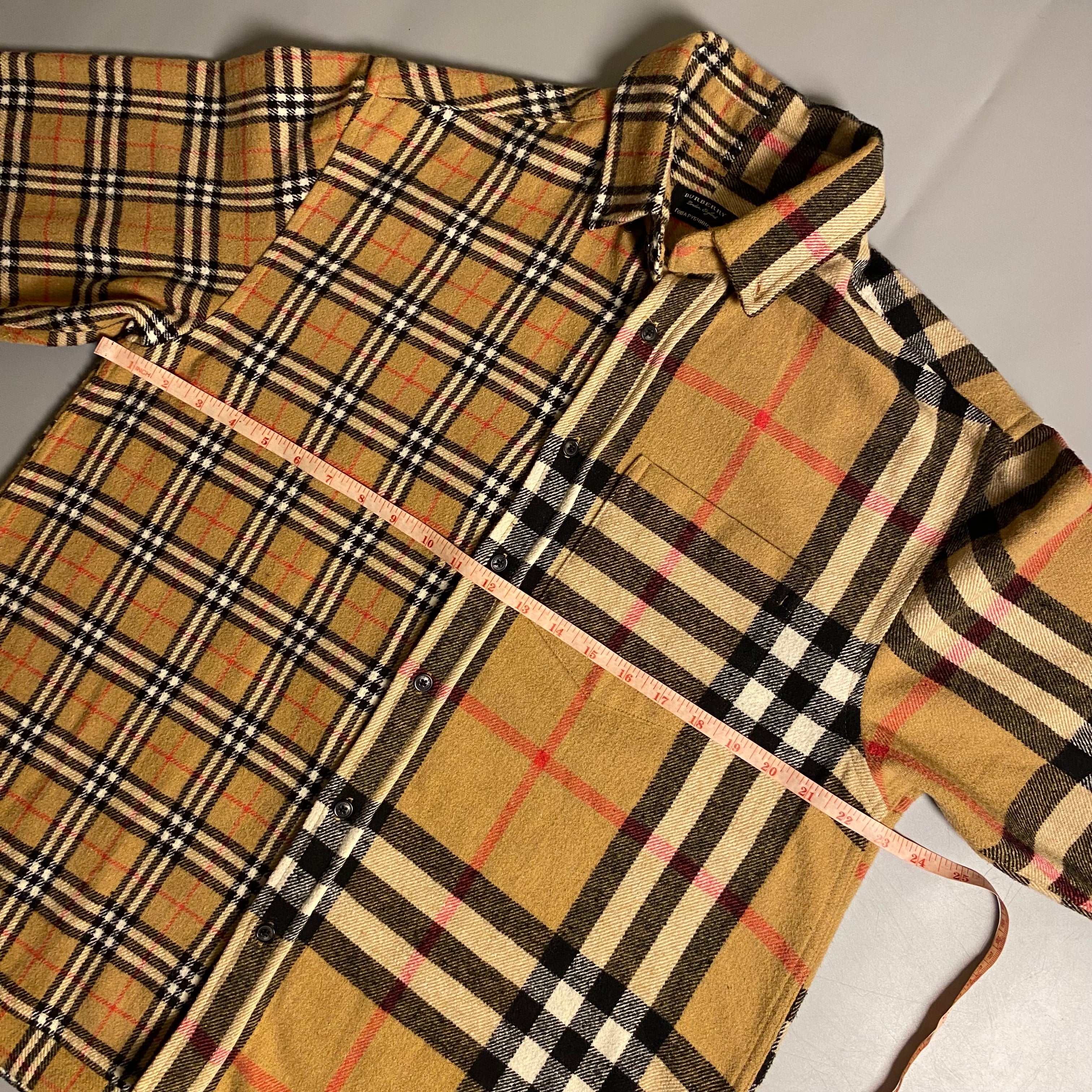 Burberry x Gosha Rubchinskiy Split Exploded Check Wool Flannel Shirt