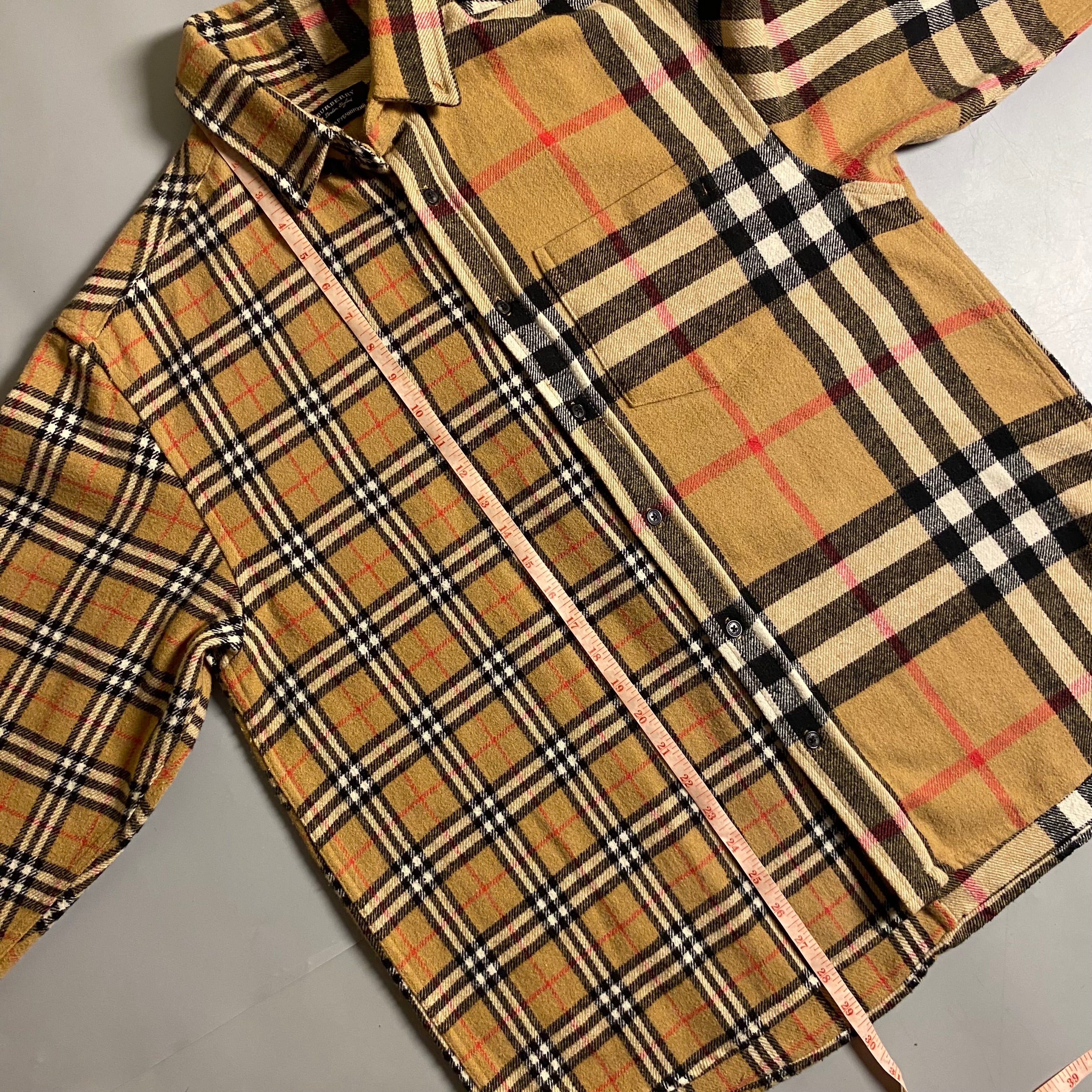 Burberry x Gosha Rubchinskiy Split Exploded Check Wool Flannel Shirt