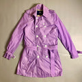 Burberry London lavender-purple nylon trench coat