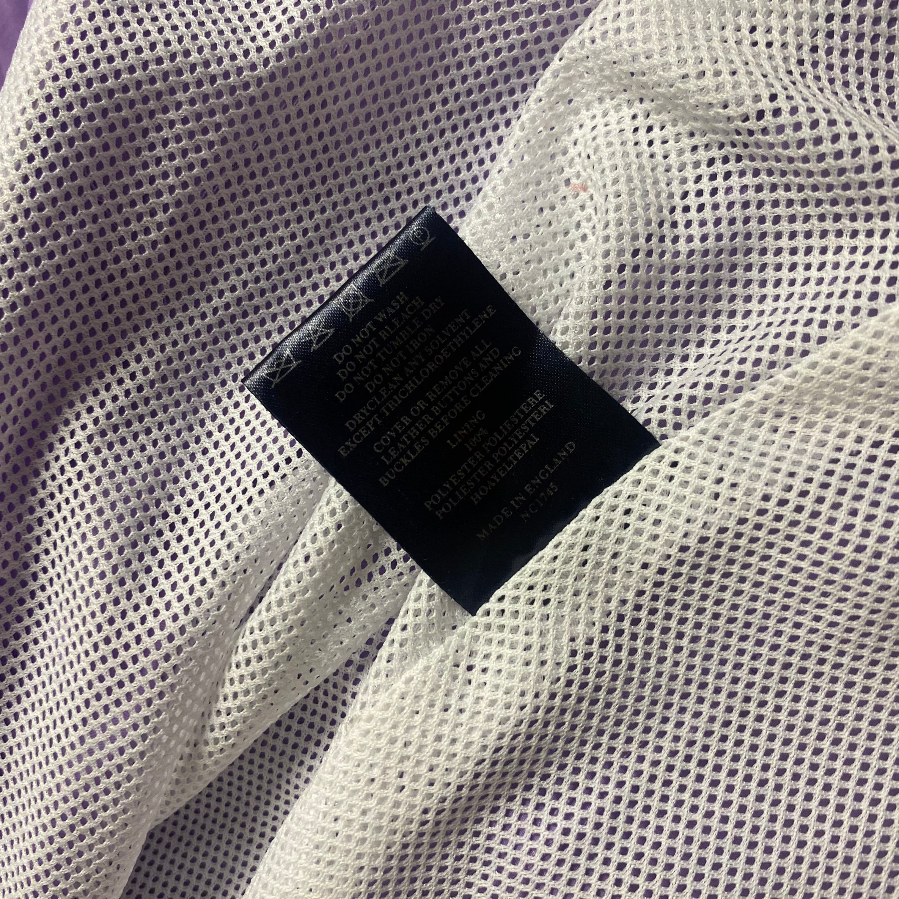 Burberry London lavender-purple nylon trench coat