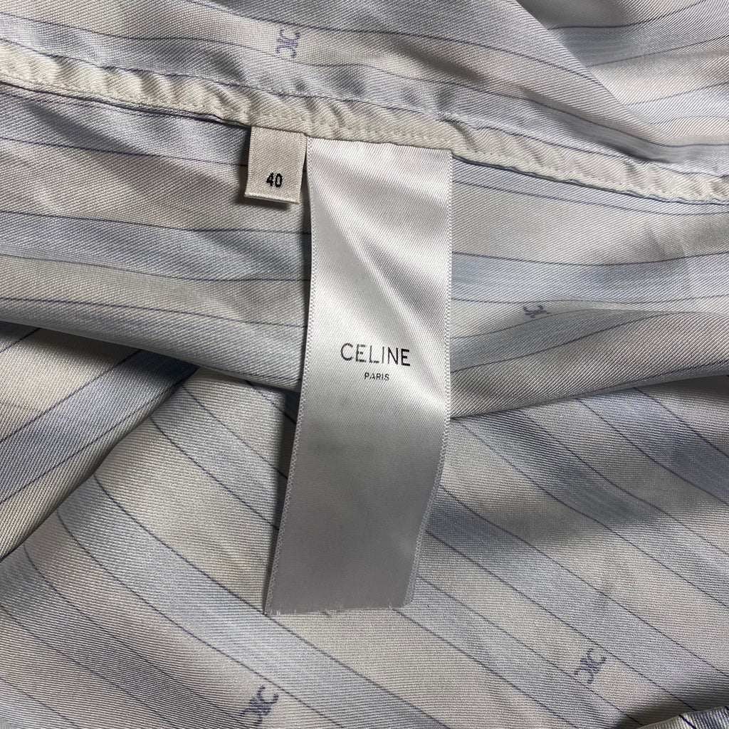 Celine Romy Blouse in Striped Silk