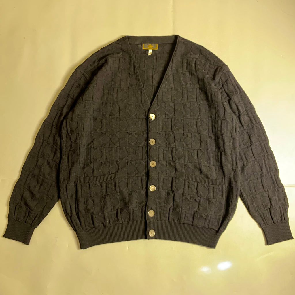 Fendi Zucca monogram textured wool cardigan