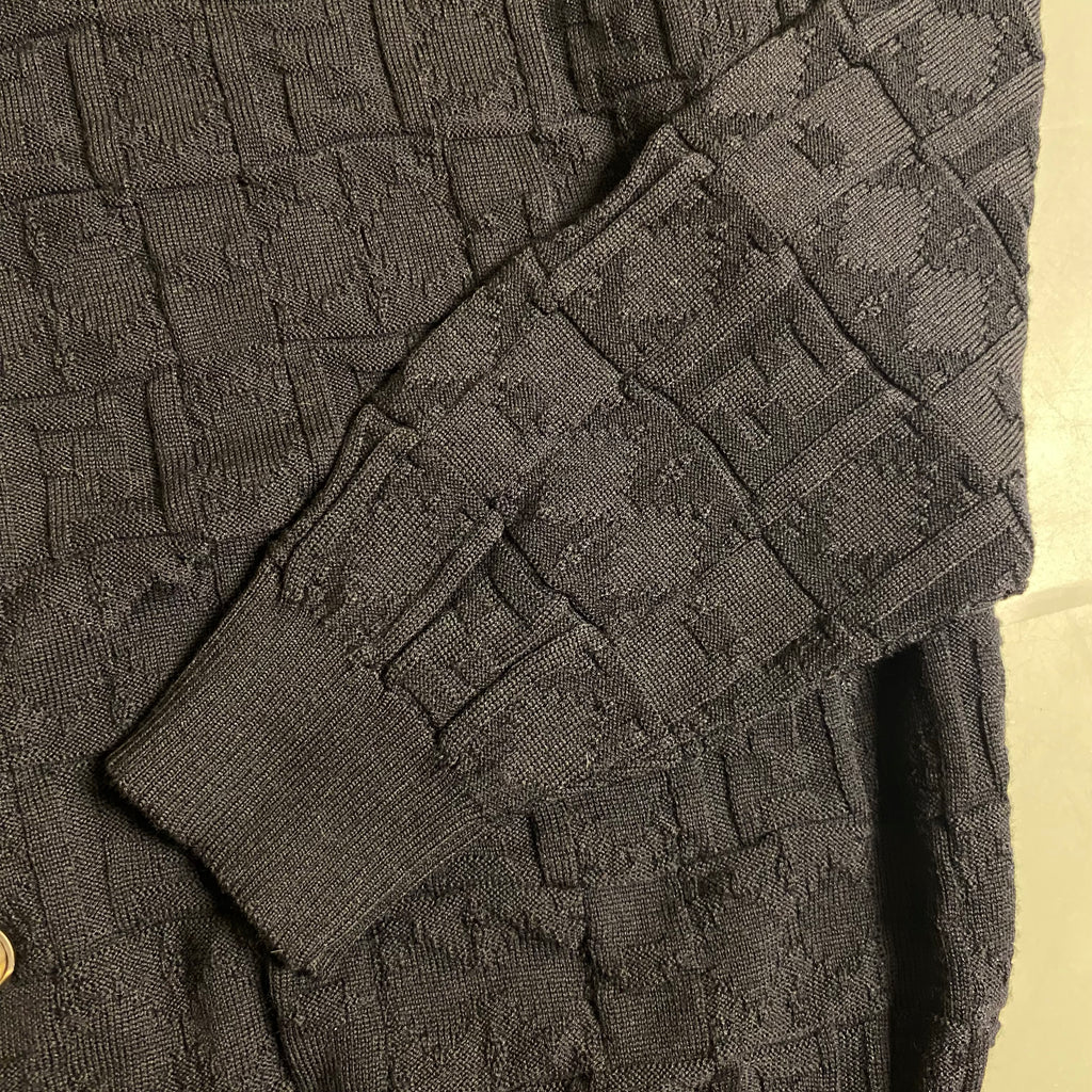 Fendi Zucca monogram textured wool cardigan
