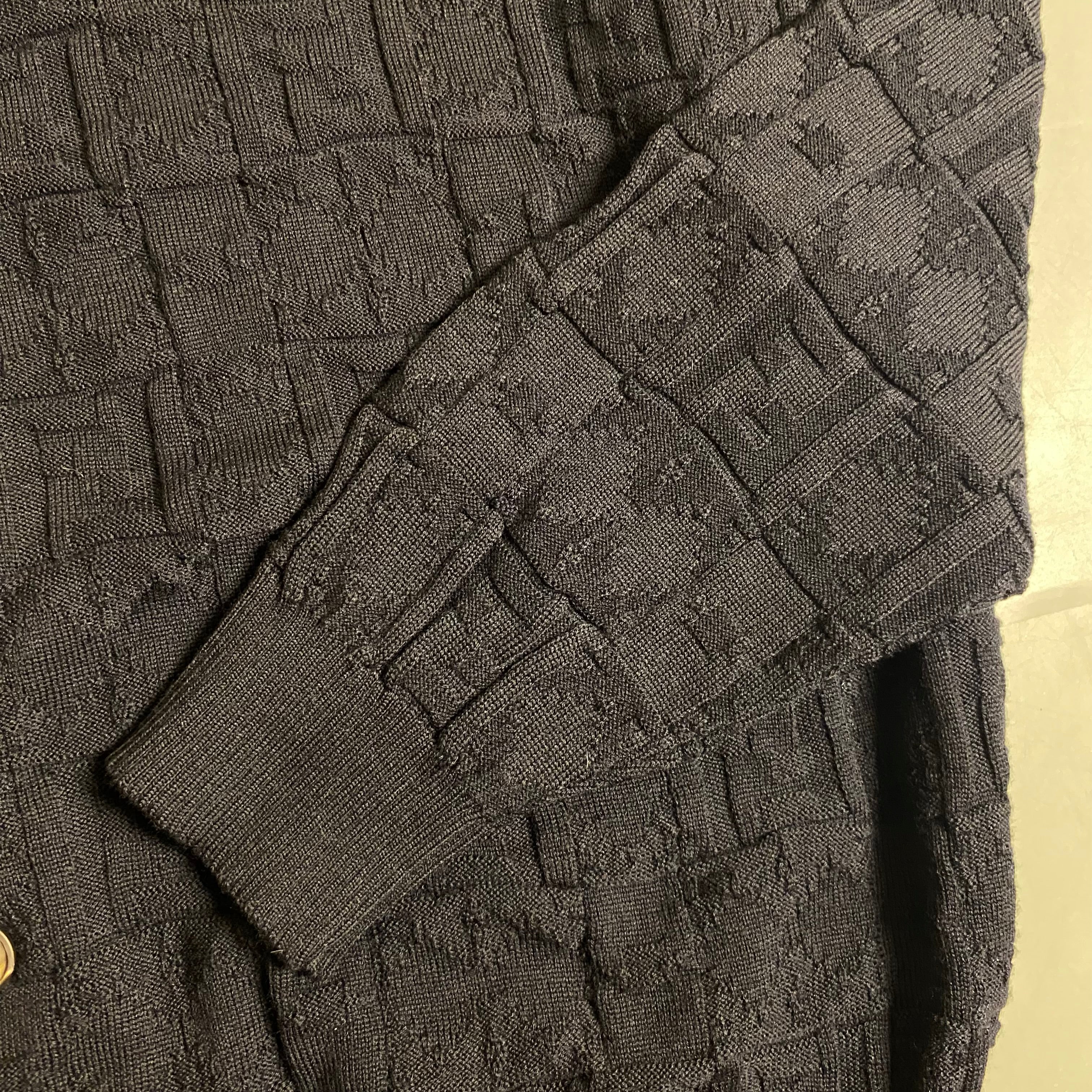 Fendi Zucca monogram textured wool cardigan