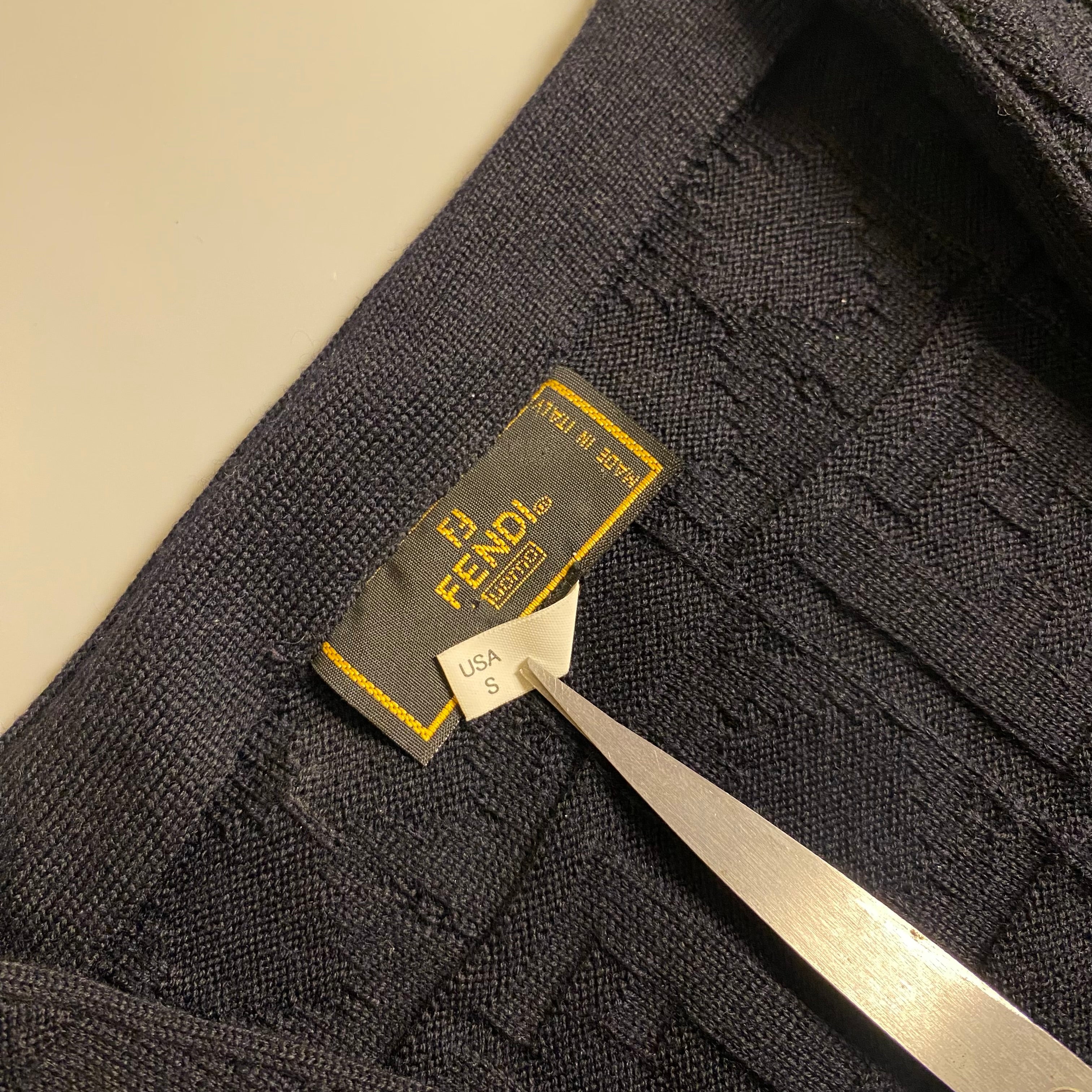 Fendi Zucca monogram textured wool cardigan