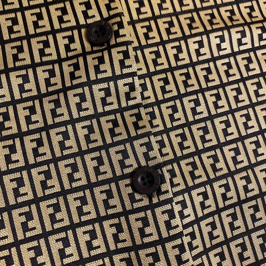 Fendi Zucca Monogram short-sleeve button-down shirt