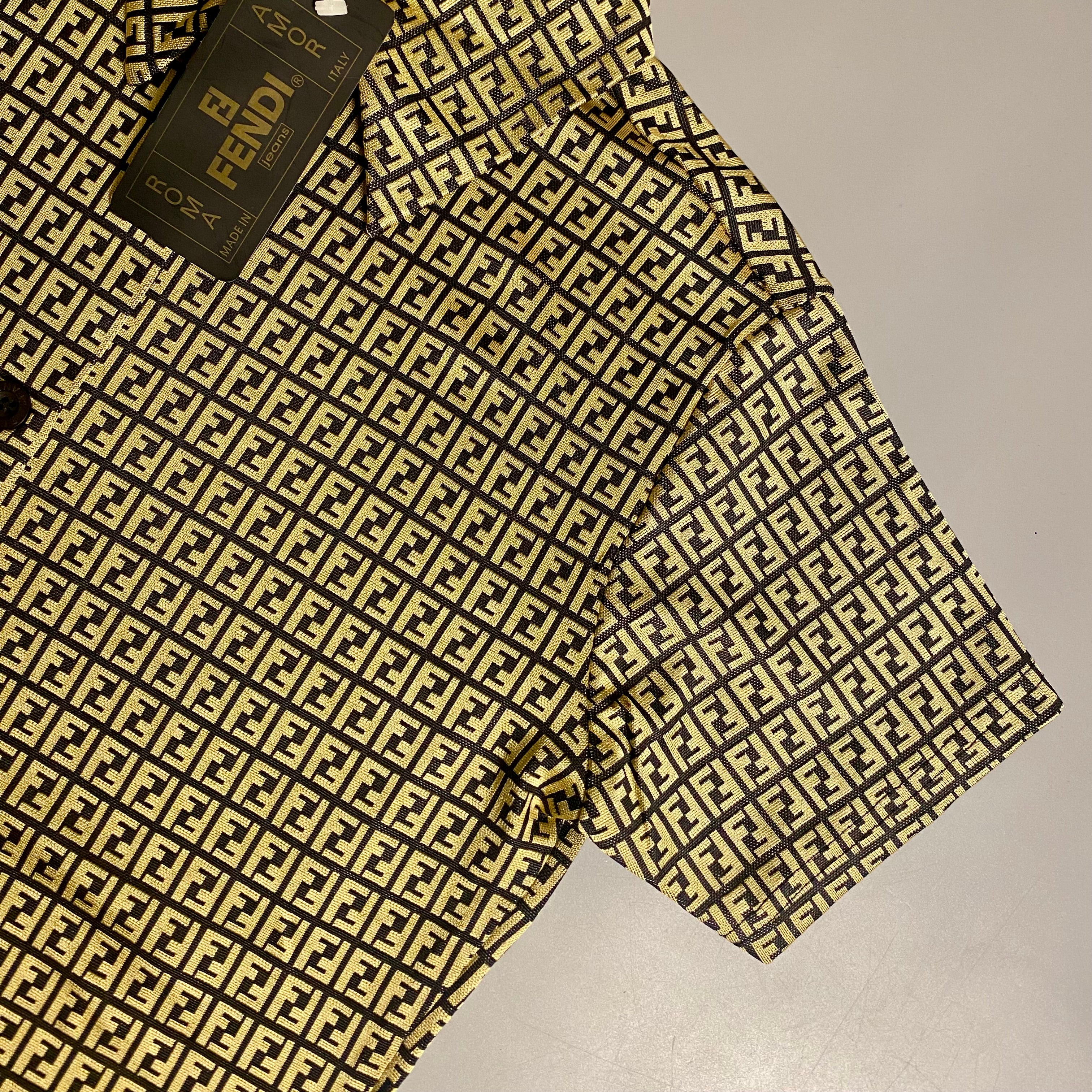 Fendi Zucca Monogram short-sleeve button-down shirt