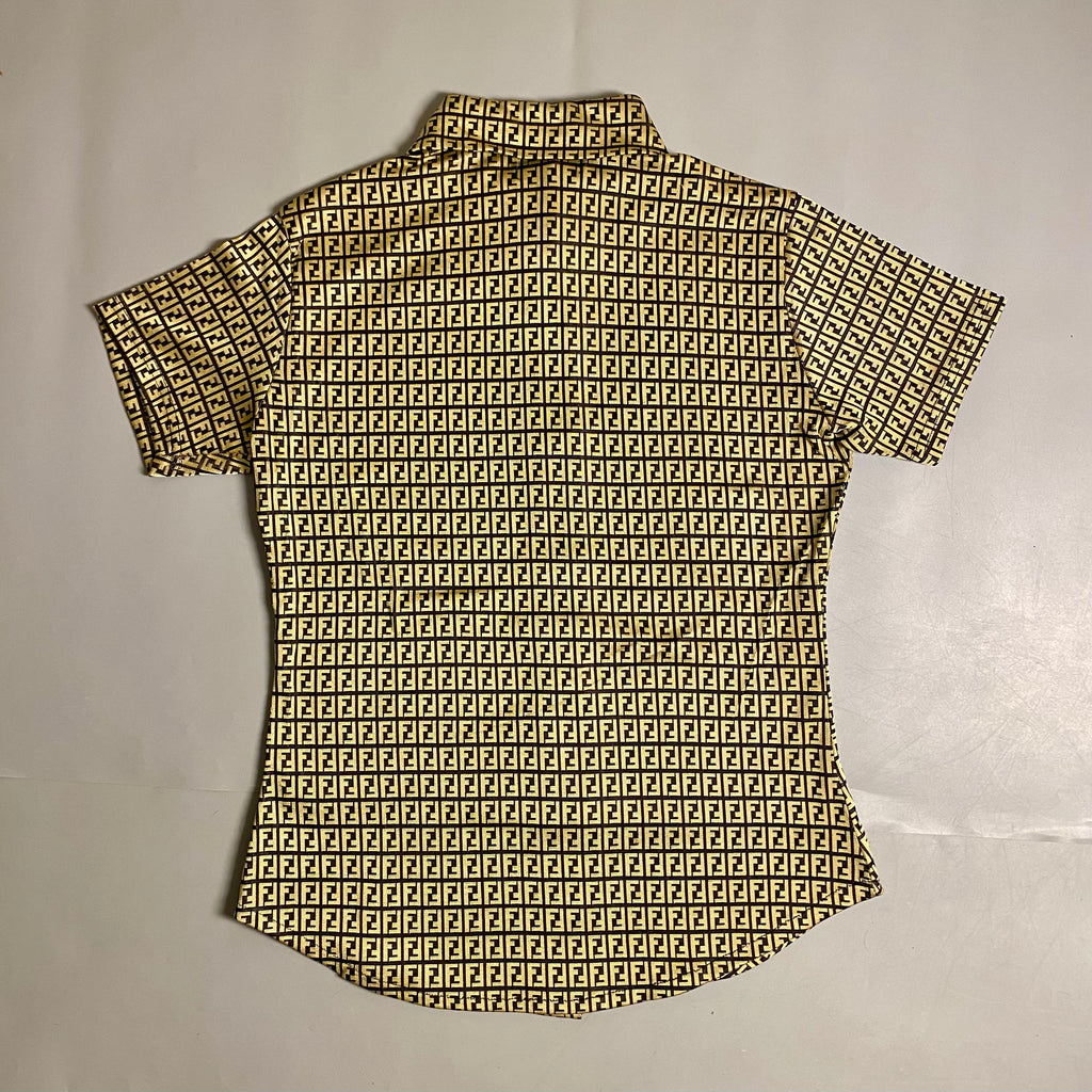 Fendi Zucca Monogram short-sleeve button-down shirt