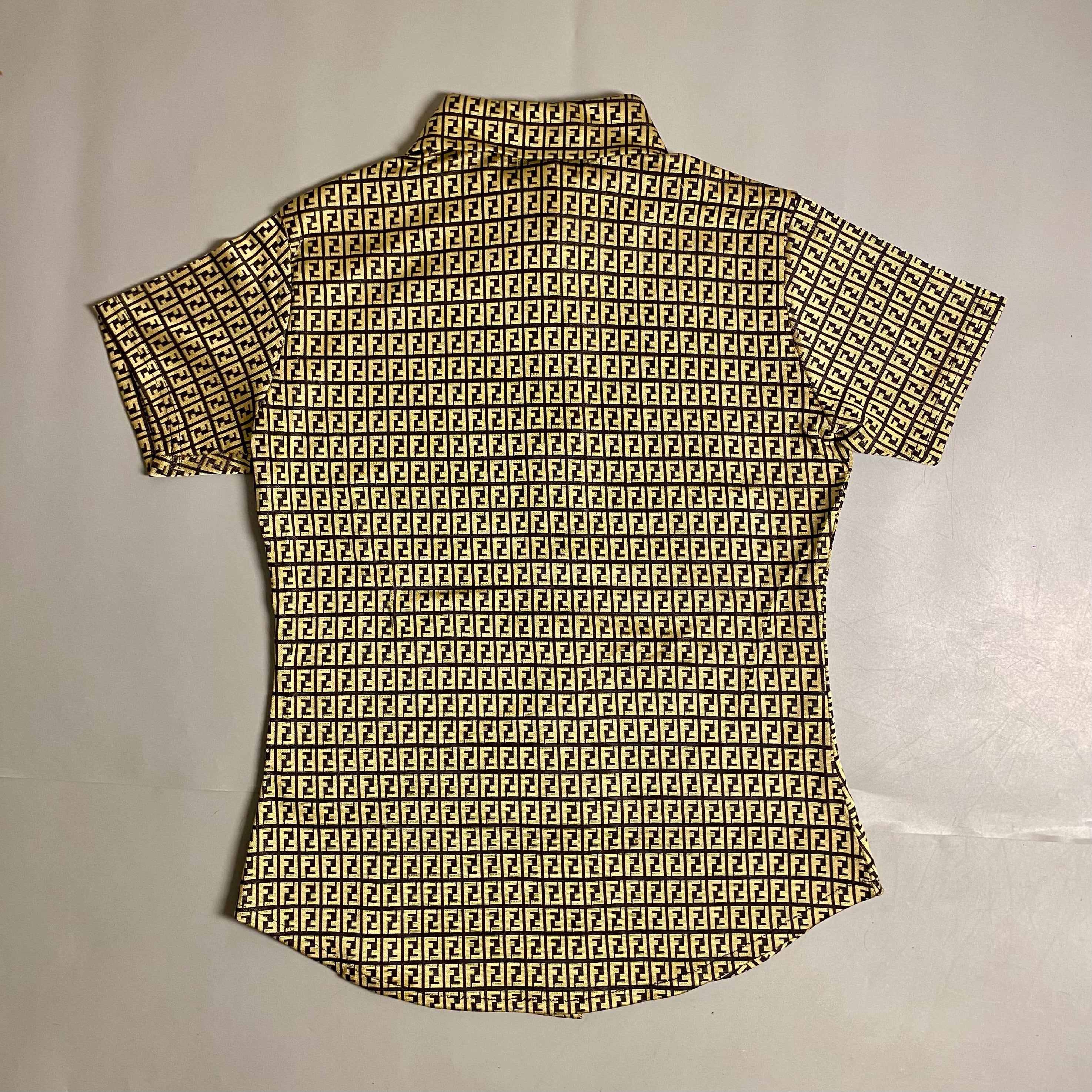 Fendi Zucca Monogram short-sleeve button-down shirt