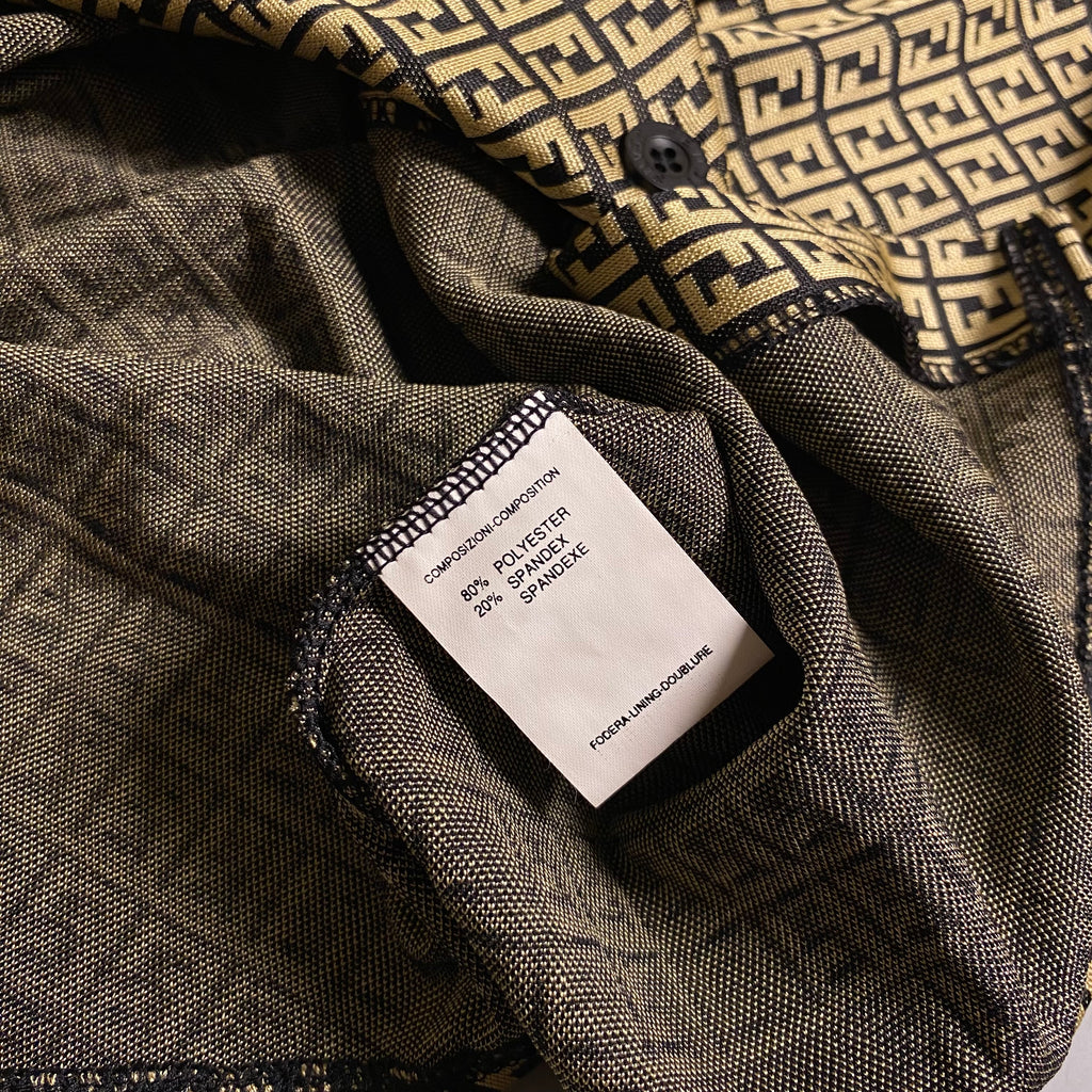 Fendi Zucca Monogram short-sleeve button-down shirt