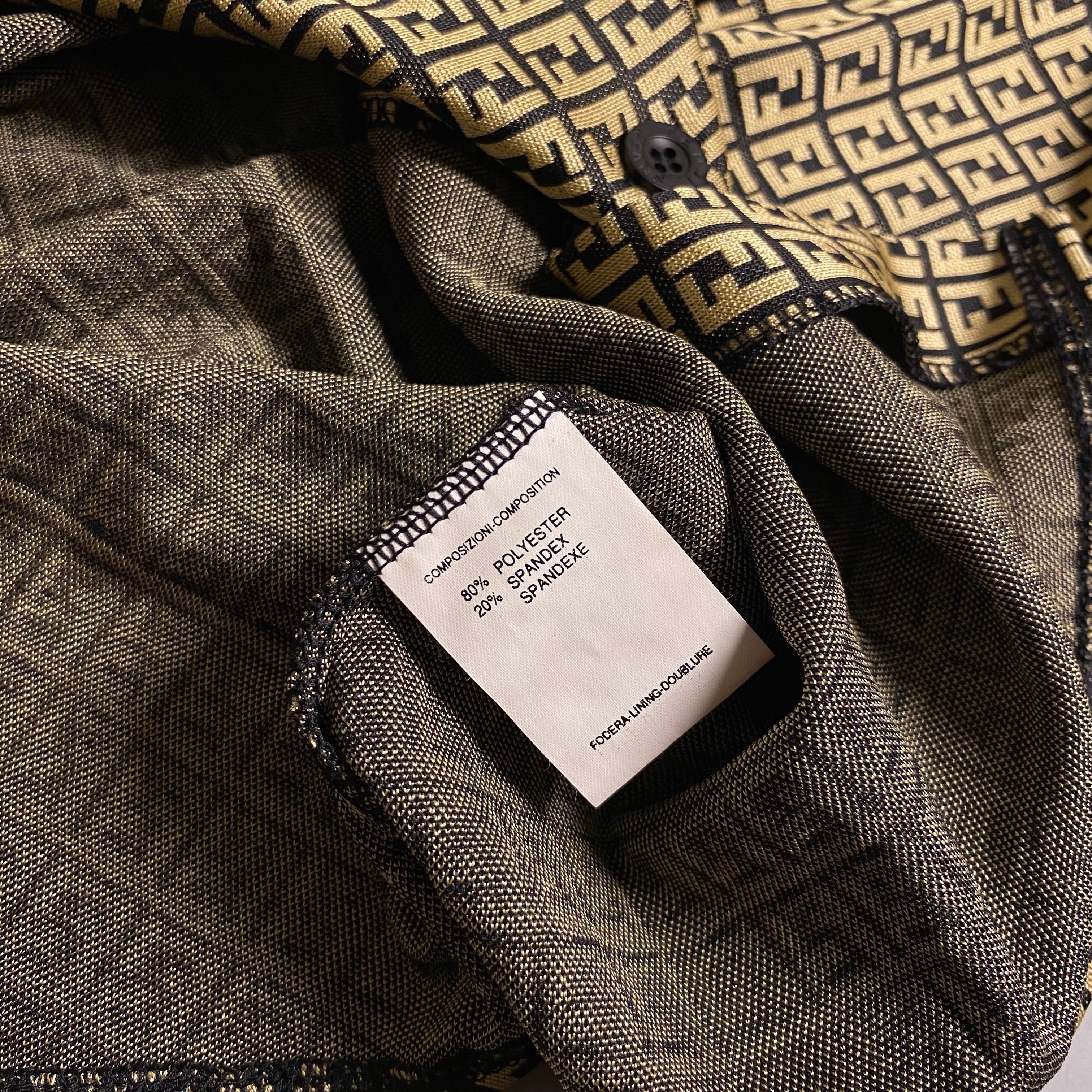 Fendi Zucca Monogram short-sleeve button-down shirt