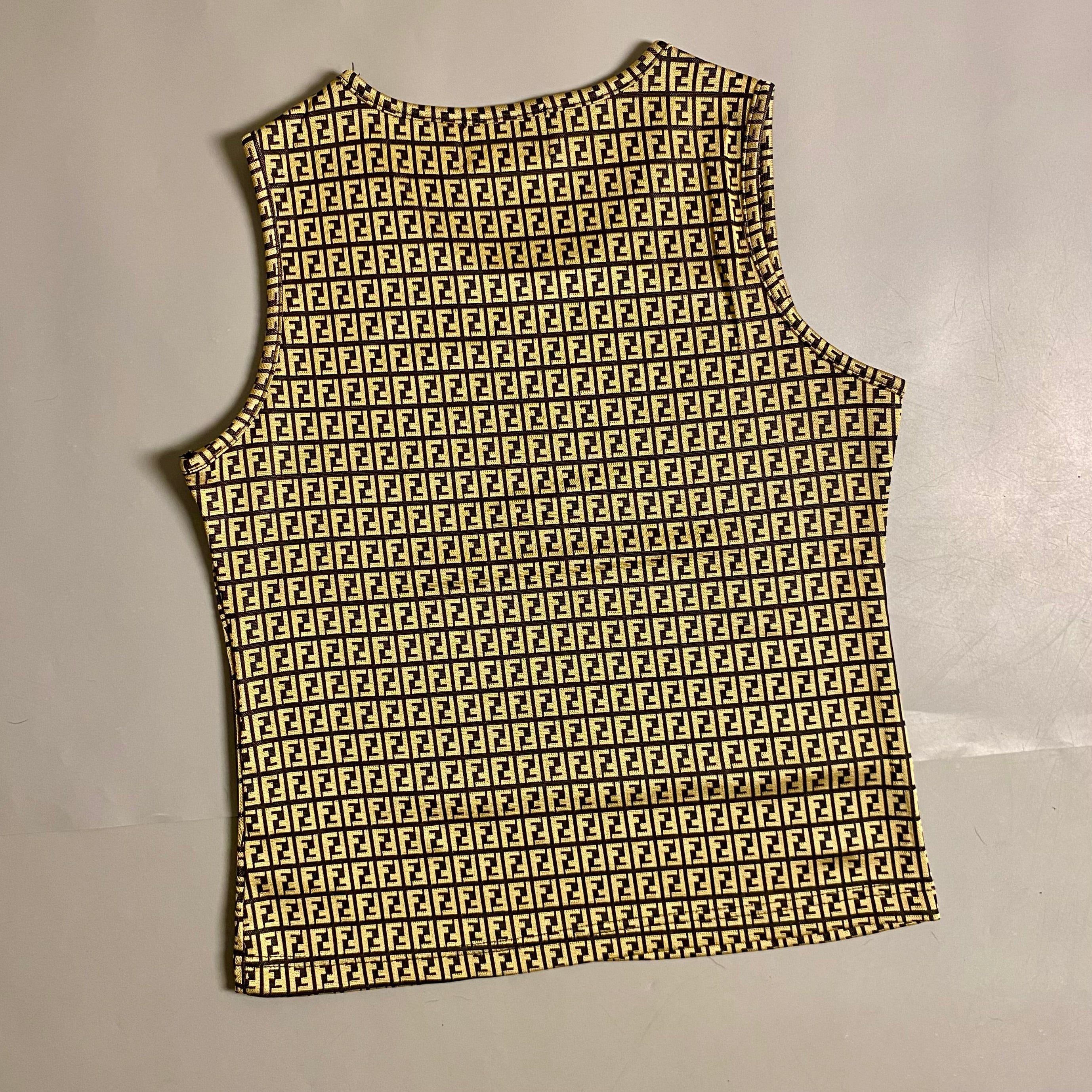 Fendi Zucca/Zucchino monogram knit tank top